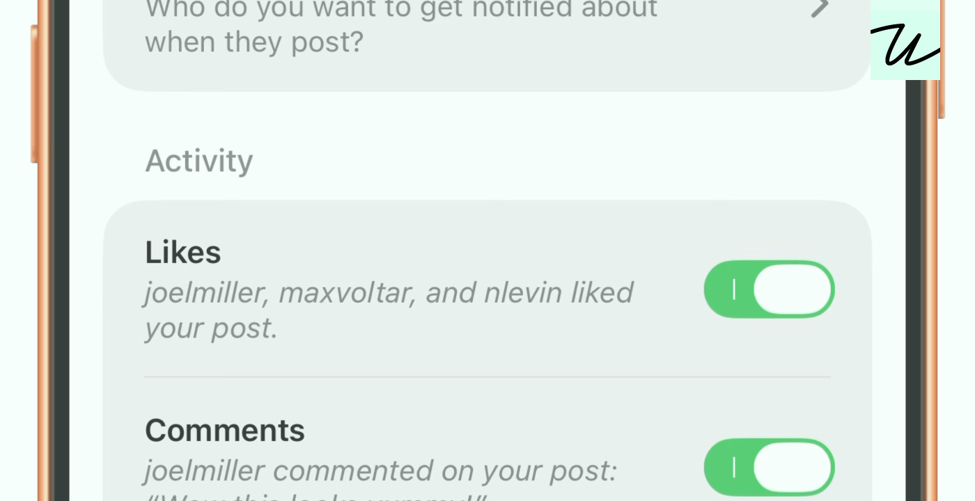 A simple notification preview in Retro