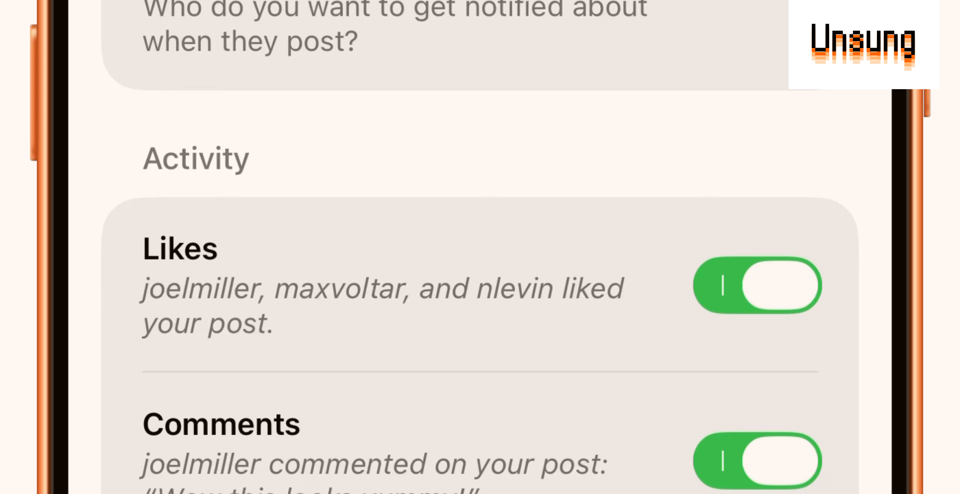 A simple notification preview in Retro