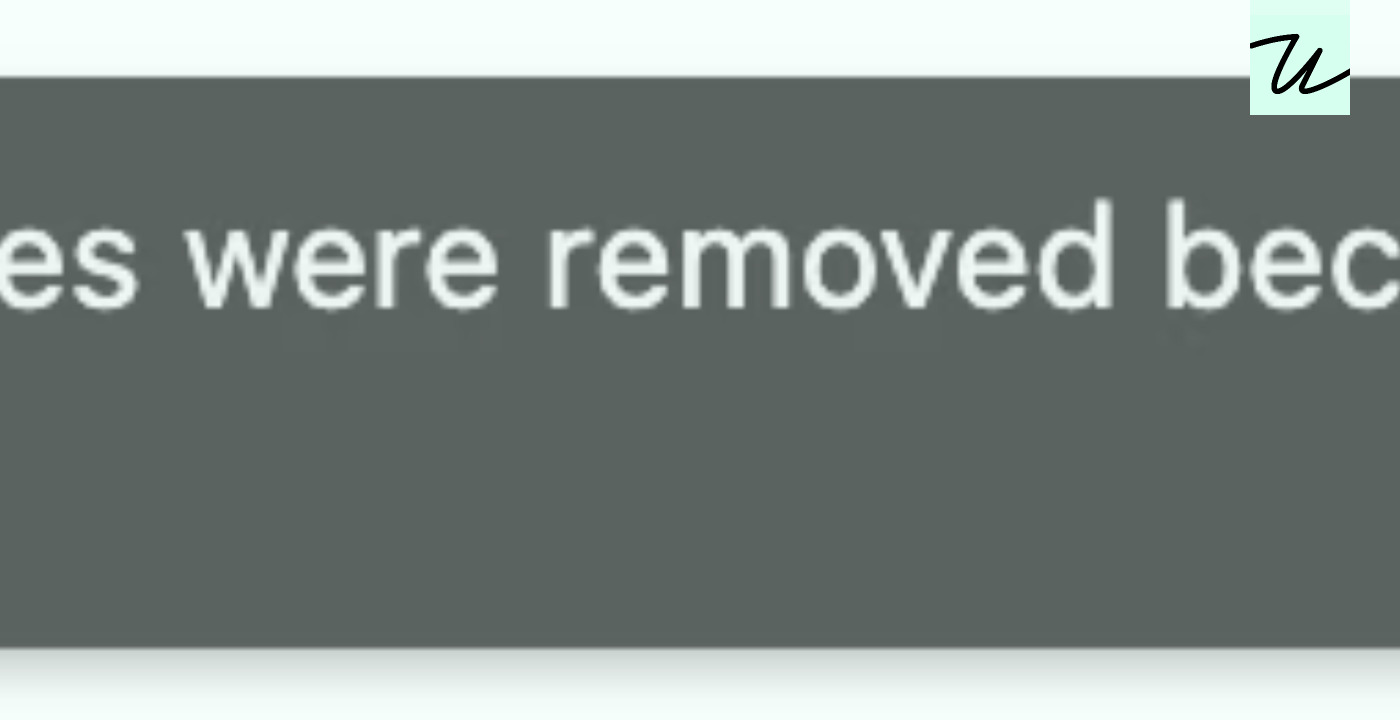 “Because you haven’t used them recently”