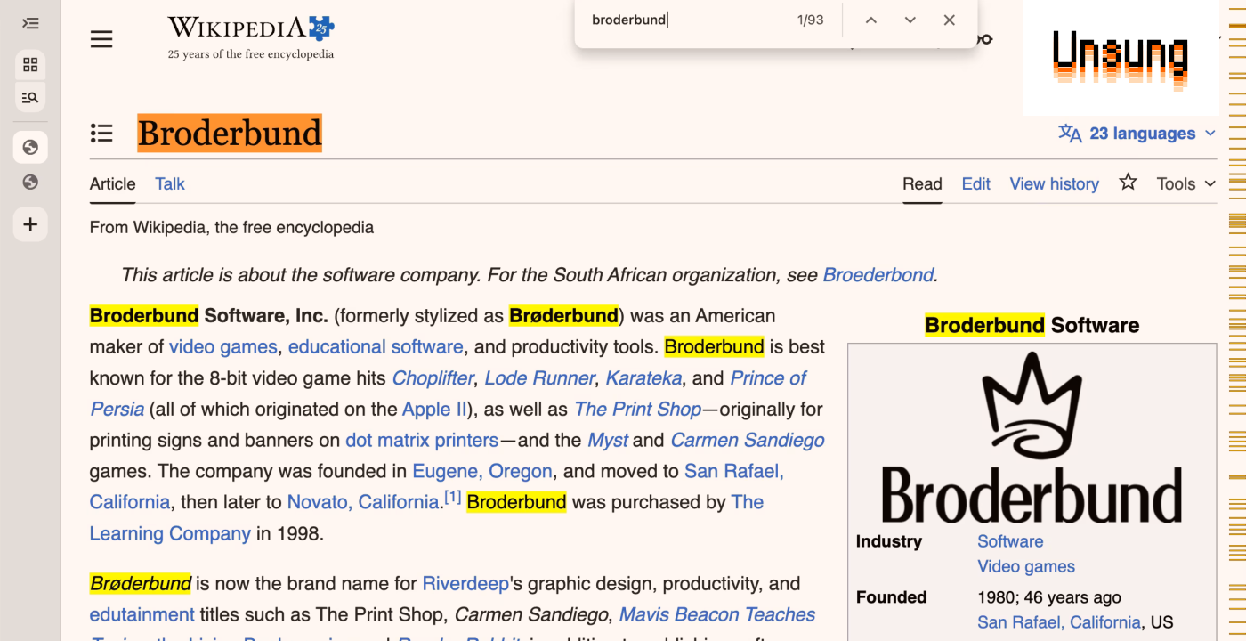 Chrome’s abnormal tab search