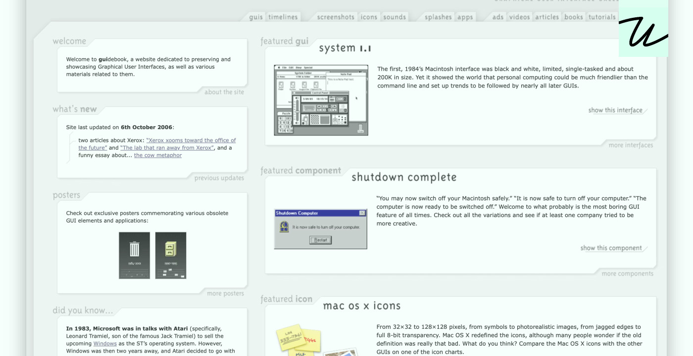 GUIdebook and other GUI stories