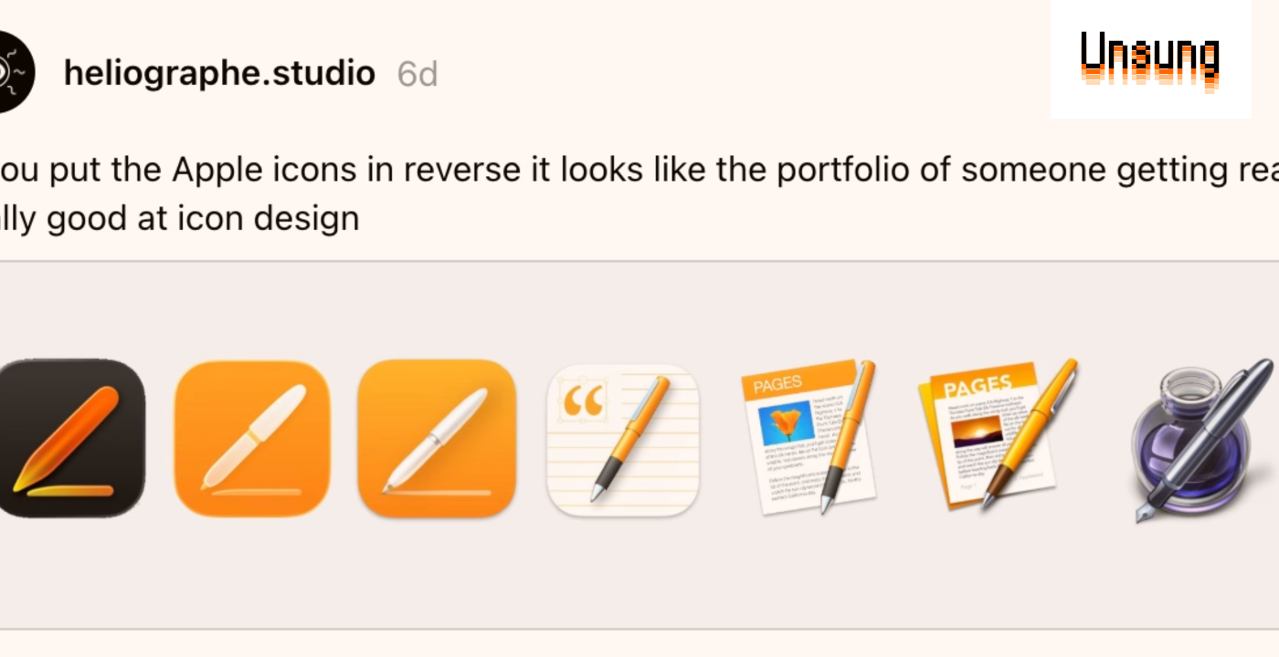 “If you put the Apple icons in reverse”