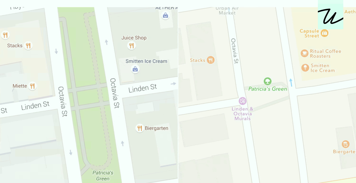 “So I wrote a script that takes monthly screenshots of Google and Apple Maps.”