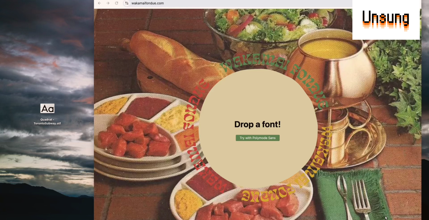 Thoughtful file dropping in Wakamaifondue