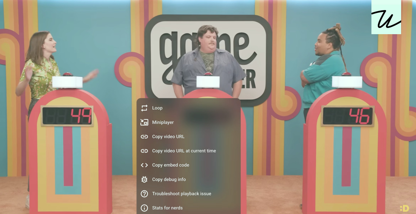 YouTube’s right click relay